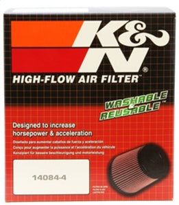 K&N Universal Filter 3 inch Flange 6 inch Base 5 1/4 inch Top 5 inch Height w/ Polished Top