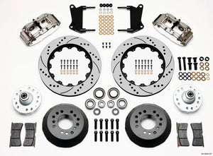 Wilwood Narrow Superlite 6R Front Hub Kit 14.00in Drill Pol 67-69 Camaro 64-72 Nova Chevelle