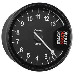 Autometer Stack Clubman Tachometer 80mm 0-3-13K RPM - Black