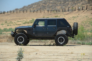 DV8 Offroad 07-18 Jeep Wrangler JK 2 Piece Fast Back Hard Top 4 Door - Black (DS Only)