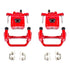 Power Stop 07-12 Nissan Altima Rear Red Calipers w/Brackets - Pair