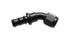 Vibrant -6AN Push-On 45 Deg Hose End Fitting - Aluminum