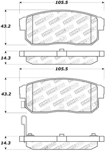 StopTech Street Touring 04-07 RX-8 Rear Pads