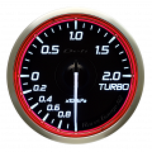 DEFI Racer Gauge N2 60mm Turbo 200kPa Red