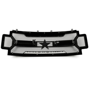 RBP RX-3 Midnight Edition Black LED Grille (Rivetless) 2017 Ford Spr Duty F250/F350 w/o Front Camera