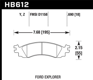 Hawk Performance Ceramic Street Brake Pads