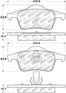 StopTech Street Select Brake Pads w/ Hardware Rear - 01-09 Volvo S60