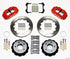 Wilwood Narrow Superlite 4R Rear Kit 12.88in Red 84-87 Corvette C4