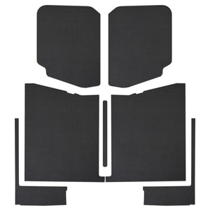 DEI 20-22 Jeep Gladiator JT 4-Door Boom Mat Complete Headliner Kit - 7 Piece - Black Leather Look