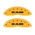 MGP 4 Caliper Covers Engraved Front Ram Rear Ramhead Yellow Finish Black Char 2006 Dodge Durango