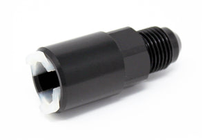 Torque Solution Push-On Quick Disconnect Adapter Fitting: 3/8in SAE to -6AN Male Flare