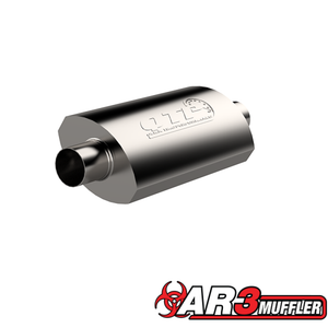 QTP 2.5in Weld-On 304SS AR3 Muffler