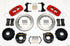 Wilwood AERO4 Rear P-Brake Kit 14.00in Red Ford 8.8 w/2.5in Offset-5 Lug