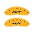 MGP 4 Caliper Covers Engraved Front & Rear RT Yellow finish black ch