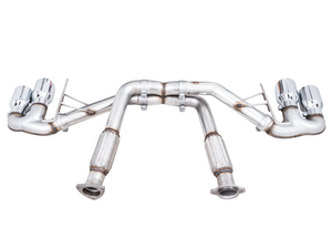 AWE Tuning 2020 Chevrolet Corvette (C8) Track Edition Exhaust - Quad Chrome Silver Tips