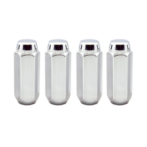 McGard Hex Lug Nut (Cone Seat / Duplex) M14X2.0 / 13/16 Hex / 2.25in. Length (4-Pack) - Chrome