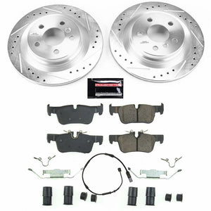 Power Stop 16-19 BMW X1 Rear Z23 Evolution Sport Brake Kit