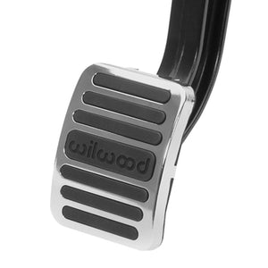 Wilwood Brake Pedal Cover And Trim Plate Kit - Black Rubber/Stainless