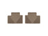 WeatherTech 05-13 Toyota Tacoma Crew Cab Rear Rubber Mats - Tan