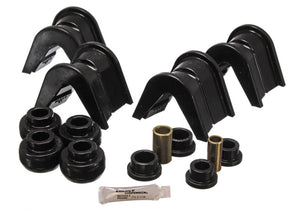 Energy Suspension 76-77 Ford Bronco/66-72 F-100/F-150 Blk 4 Deg Offset Complete 14 Pc C-Bushing Set