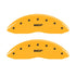 MGP Front set 2 Caliper Covers Engraved Front MGP Yellow finish black ch