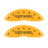 MGP 4 Caliper Covers Engraved Front & Rear Raptor Yellow finish black ch
