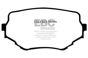 EBC 99-05 Suzuki Grand Vitara 2.5 Greenstuff Front Brake Pads