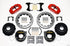 Wilwood Narrow Superlite 4R Rear P-Brk Kit 12.88in Drilled Red Big Ford Old Style 2.36in Offset