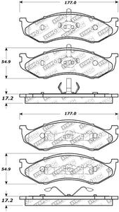 StopTech Street Select Brake Pads - Front/Rear