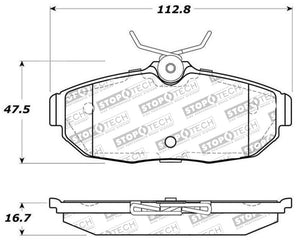 StopTech Street Select Brake Pads - Front/Rear