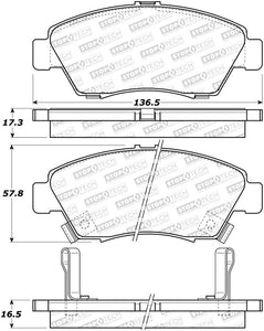 StopTech Sport Brake Pads w/Shims and Hardware - Front