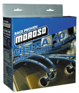 Moroso Chevrolet Big Block Ignition Wire Set - Ultra 40 - Unsleeved - HEI - Over Valve - Black