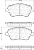 StopTech 14-18 Ford Fiesta Street Performance Front Brake Pads