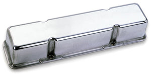 Moroso Chevrolet Small Block Valve Cover - 3.5in - No Logo - Polished Aluminum - Pair