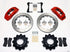 Wilwood TC6R Rear Kit 16.00in Red 1999-2010 GM H2 / 2500 4.63 Cntr