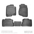 Westin 2020 GM Silverado/Sierra 1500 Dbl/Crew Cab Profile Floor Liners Front and 2nd Row - Black