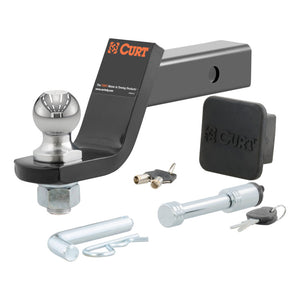 Curt Towing Starter Kit w/2in Ball (2in Shank 7500lbs 4in Drop)