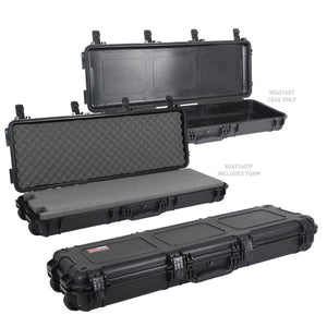 Go Rhino XVenture Gear Hard Case w/ Foam - Long 44in. / IP67 / Automatic Air Valve - Textured Black