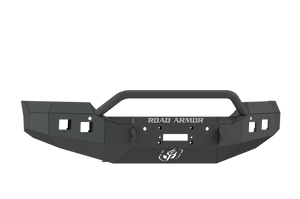 Road Armor 15-19 GMC 2500 Stealth Front Winch Bumper w/Pre-Runner Guard - Tex Blk