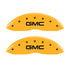 MGP 4 Caliper Covers Engraved Front & Rear Denali Yellow finish black ch