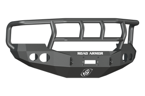 Road Armor 05-07 Ford F-250 Stealth Front Winch Bumper w/Titan II Guard Wide Flare - Tex Blk