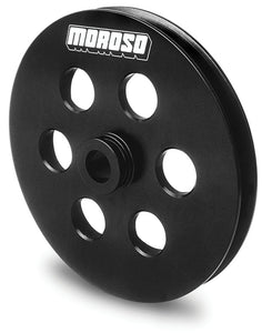 Moroso GM (Late Model) Power Steering Pulley - Single Groove - Billet Aluminum