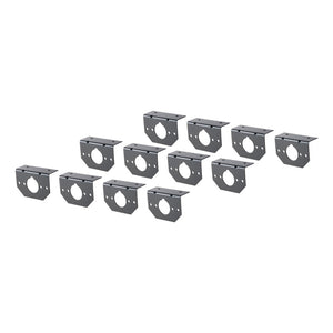 Curt Connector Mounting Brackets for 4-Way & 6-Way Round (12-Pack)