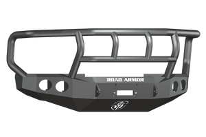 Road Armor 08-10 Ford F-250 Stealth Front Winch Bumper Titan II GuardWide Flare - Tex Blk