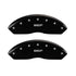 MGP Front set 2 Caliper Covers Engraved Front MGP Black finish silver ch