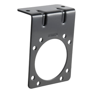 Curt Connector Mounting Bracket for 7-Way RV Blade (Heavy-Duty Black)