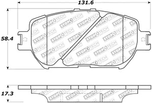 StopTech Street Touring 06 Lexus GS / 09-10 IS Front Brake Pads