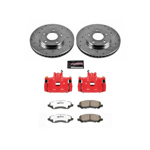 Power Stop 07-12 Dodge Caliber Front Z26 Street Warrior Brake Kit w/Calipers