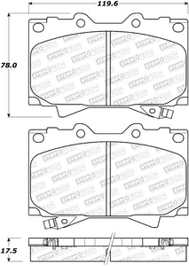 StopTech Sport Brake Pads w/Shims and Hardware - Rear