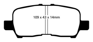 EBC 05-09 Buick Allure (Canada) 3.6 Yellowstuff Rear Brake Pads